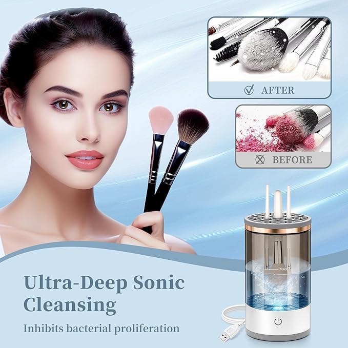 Calvena Electric Makeup Brush Cleaning
