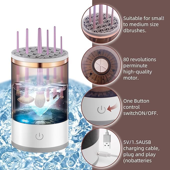 Calvena Electric Makeup Brush Cleaning