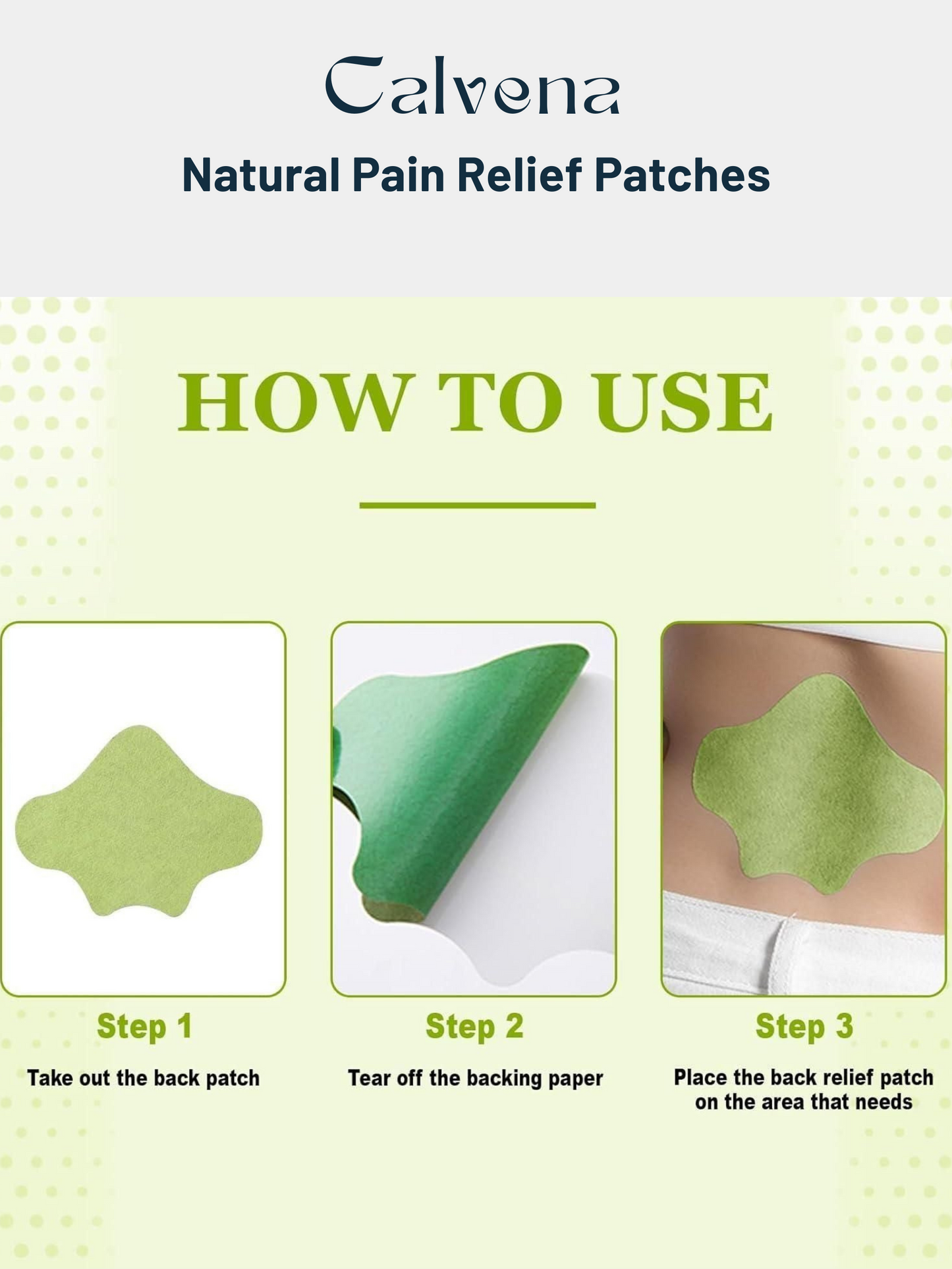 Calvena™ Natural Pain Relief Patches